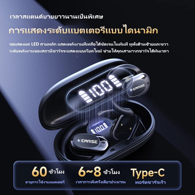 OWS Air Conductor หูฟัง Open Ear Bluetooth ไม่ปิดหู มีไมค์ thumbnail 7
