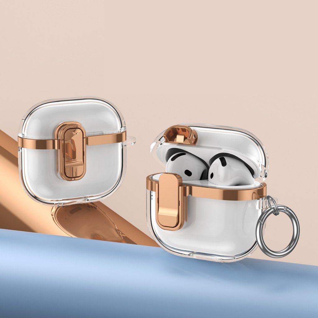 เคสแอร์พอด Pro3 (Airpods4) Case Airpods Gen รุ่นที่ 4 3 2 1 Pro เคสแข็ง เคสใส พร้อมที่คล้อง (Model.50)