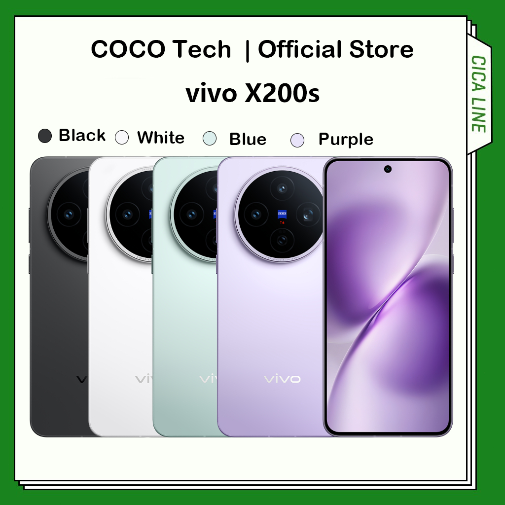 Vivo X200s Mediatek Dimensity 9400+ กล้องหน้า32MP กล้องหลัง 50M OIS 50M Ultra wide ZEISS Telephoto