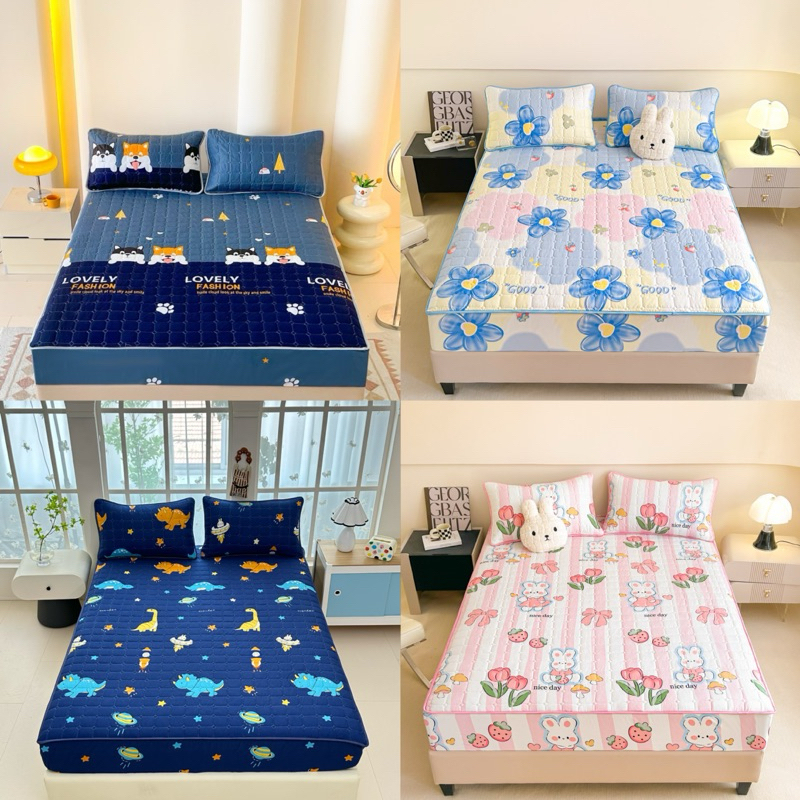 ผ้าปูที่นอนรุ่นหนา(เนื้อผ้า3ชั้น)ลายสวยๆ มีให้เลือก3ไซร้ พร้อมส่ง