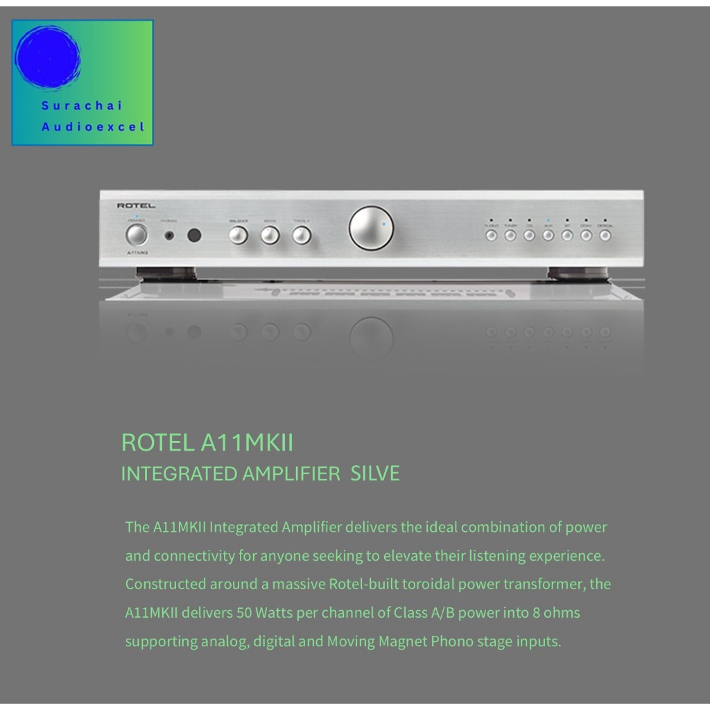 ROTEL : A-11 MKII (BLACK) Integrated Amp