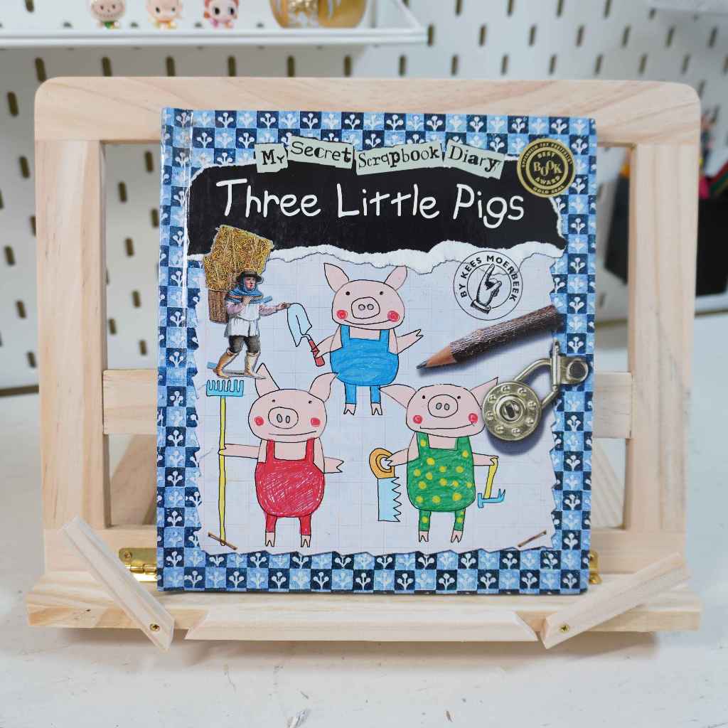 ส่งไว 🚚 นิทานเด็ก POP-UP หนังสือเด็กมือสอง "The Three Little Pigs: My Secret Scrapbook Diary" by TIN