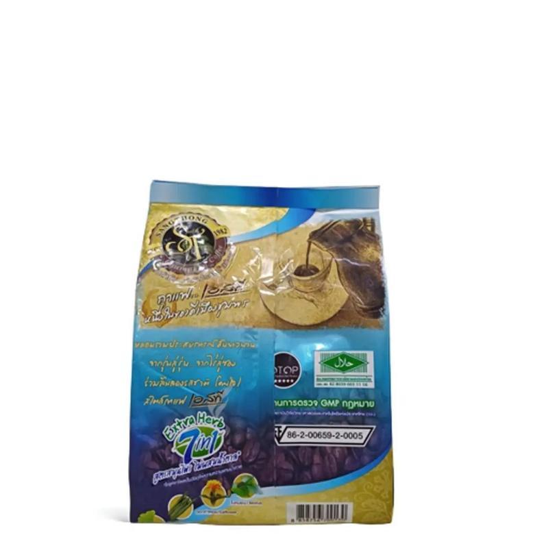 เอสทีกาแฟชุมพร 7in1 Four Herbs ซองฟ้าไม่ผสมน้ำตาล [ 1 ห่อ 22 ซอง ] - รูปที่ 2