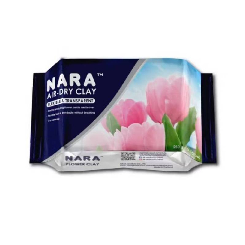เดอะเบสท์สเตชั่น ดินไทย ดินปั้นดอกไม้ ดินปั้นของจิ๋ว นารา สีขาว 250g NARA Thai Clay ,Flower Clay ราคา ถูกที่สุด ดีลบีเคเค แกลเลอรีภาพที่ 2