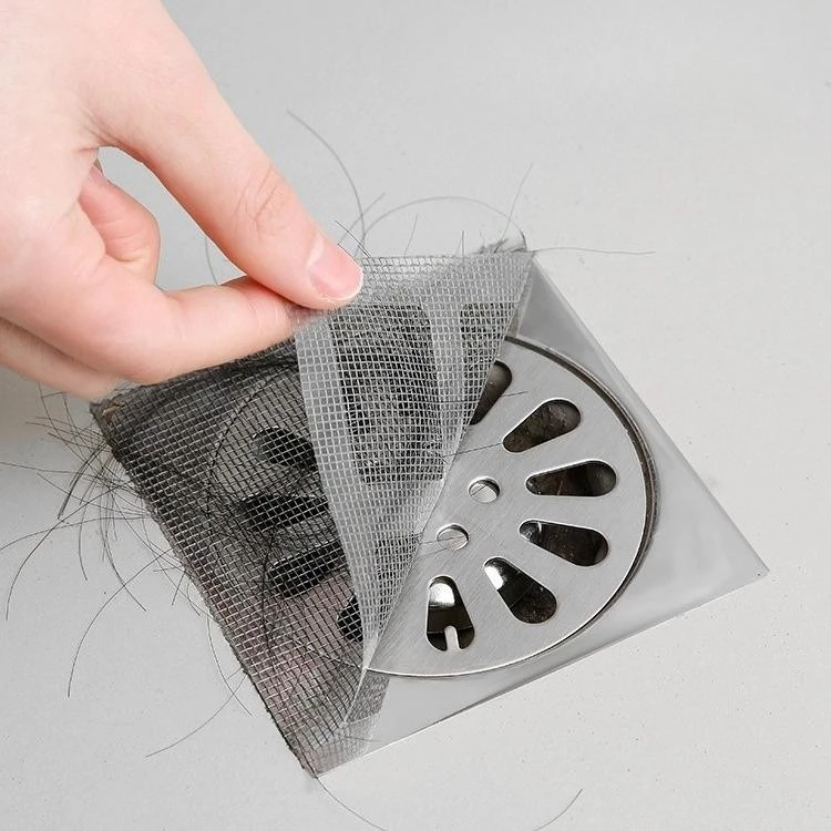 แผ่นแปะท่อระบายน้ำ รุ่นไฟเบอร์กลาสตาข่าย สติ๊กเกอร์ตาข่าย สติกเกอร์กรองท่อระบายน้ํา - รูปที่ 3