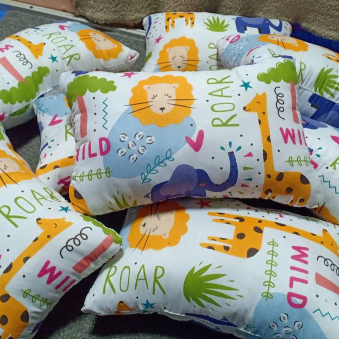 หมอนใส่ที่นอนเด็กอนุบาลคอตตอลทีซี(CTCยีราฟ) ขนาดเล็ก 10*16 นิ้ว ไส้ในยัดใยสังเคราะห์เกรดA ไม่ทำให้เก