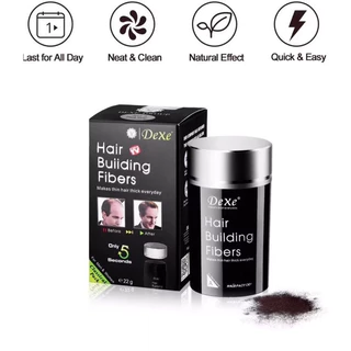 🔥แท้💯%🔥 ผงไฟเบอร์เพิ่มผมหนา ปิดผมบาง Dexe hair building fiber ขนาด 22 กรัม