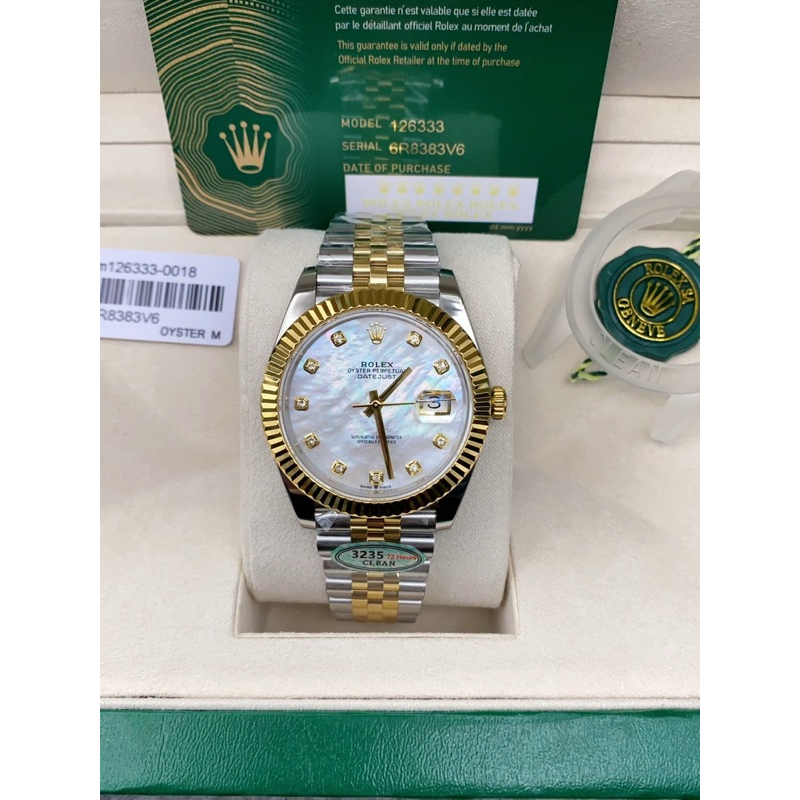 นาฬิกาข้อมือ Rolex Datejust 3235 41mm. Swiss Clean Factory