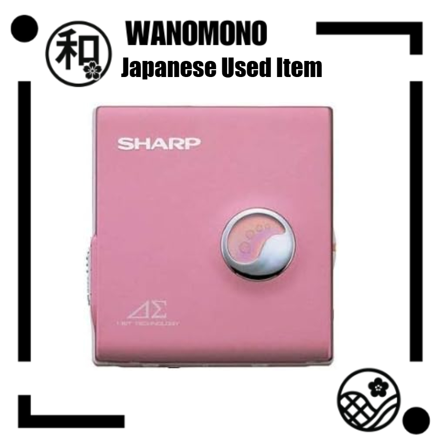 [Used Item] SHARP MD-DS30-P Pink 1-bit digital amplifier portable MD player MDLP compatible Ship fro