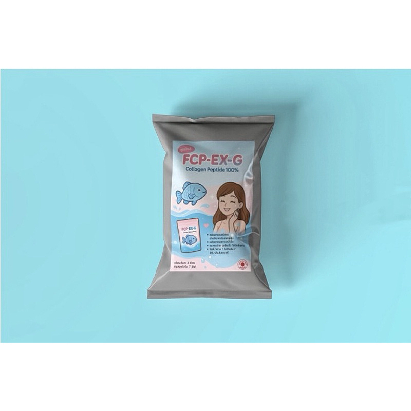 เพียวคอลลาเจนสูตรใหม่FCP-EX-Gคอลลานเจนเปปไทด์เพียว100%