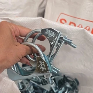 SRUB ยูโบลท์+ประกับ U-BOLT CLAMP ยูโบลท์ประกับ ชุบซิงค์ขาว ใช้จับยึดท่อขนาด 1-1/4“ - 3”