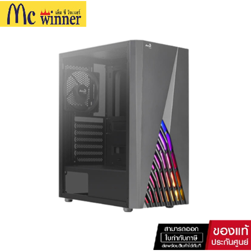 เคสคอมพิวเตอร์ AeroCool Computer Case ATX CASE DELTA - Black