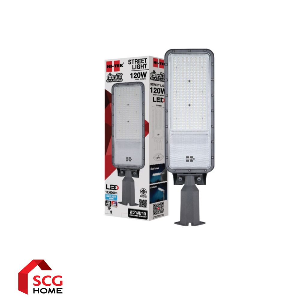 HI-TEK โคมไฟถนน LED รุ่น เซี่ยงไฮ้ แสงขาว