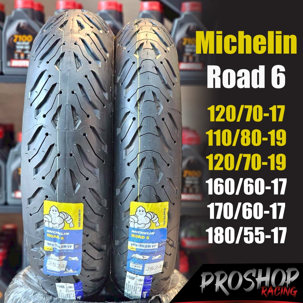 💥ส่งฟรี💥ยาง Michelin Road 6 ขนาด 120 160 180  ขอบ 17 CB500X R1200GS Tenere
