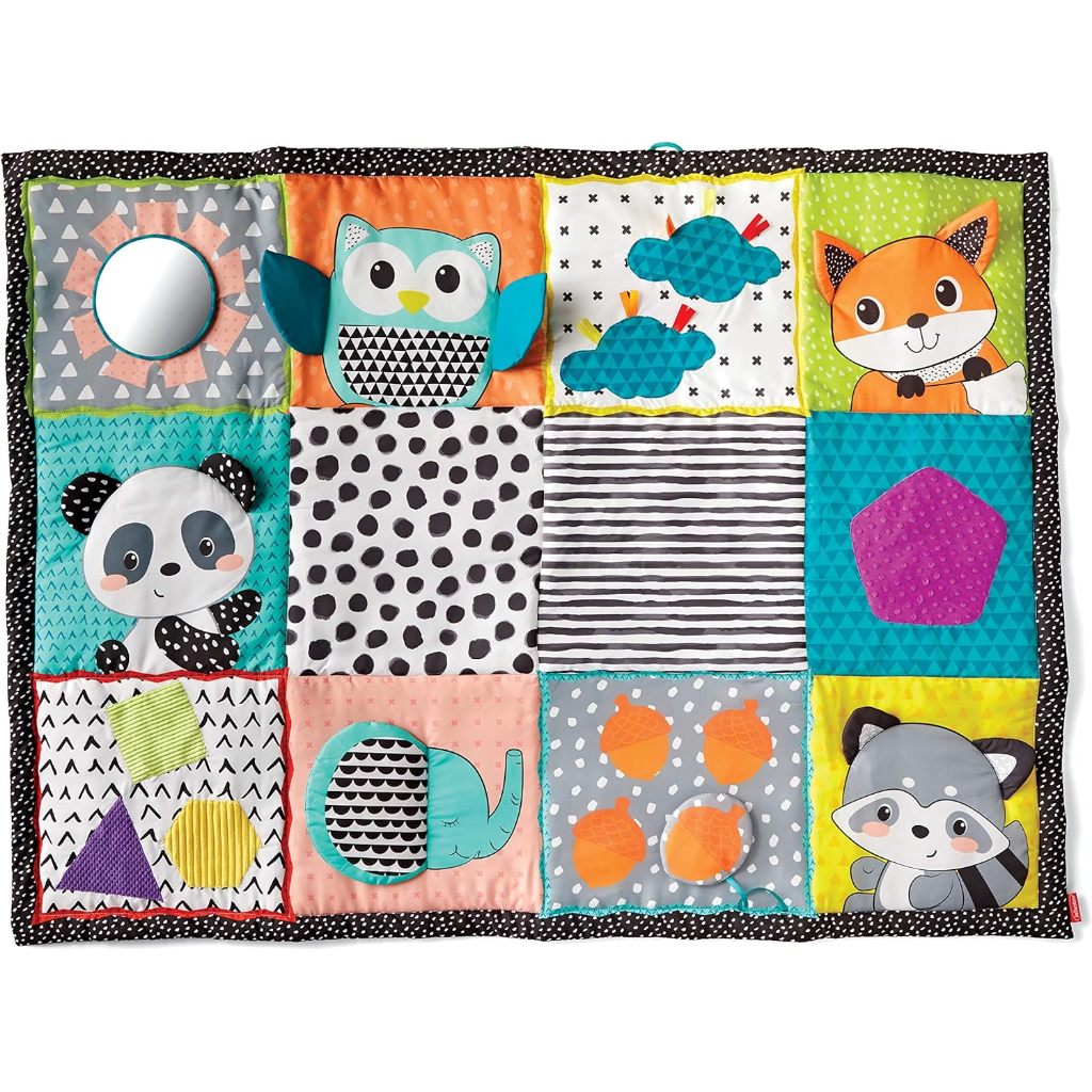 Infantino : GIANT SENSORY DISCOVERY MAT – เสื่อผ้ารองคลาน สำหรับเด็ก ฝึกหัดคลาน – โปรปัง