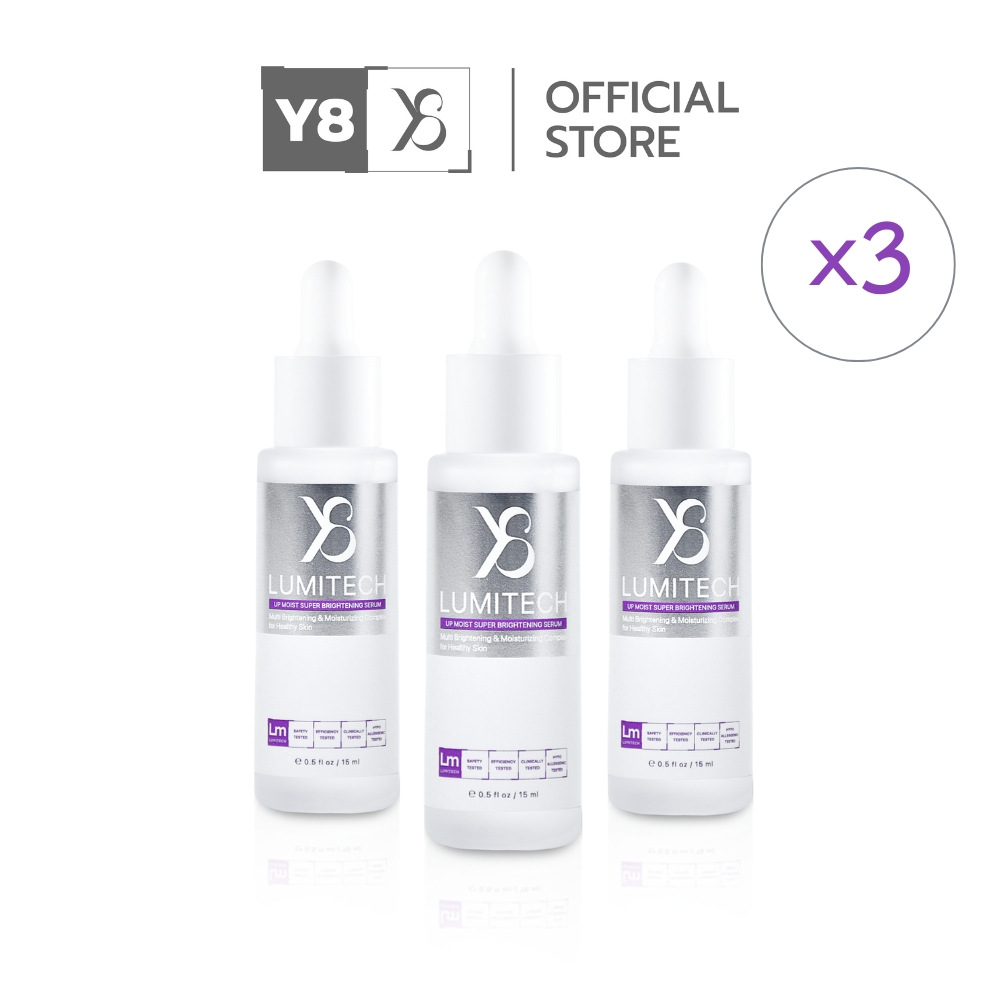 [ 3 ขวด ] Y8 LUMITECH เซรั่มลูมิเทค 10.1 สูตรเข้มข้น ผิวกระจ่างใสลดริ้วรอยจุดด่างดำ [Y8013(3)]