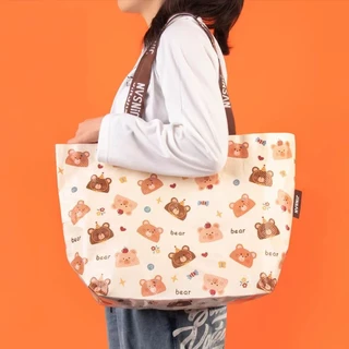 Shopping Bag/Woven Bag ถุงช้อปปิ้งกันน้ำ สะพายไหล่และถือ กระเป๋าช้อปปิ้ง กระเป๋ากระสอบ