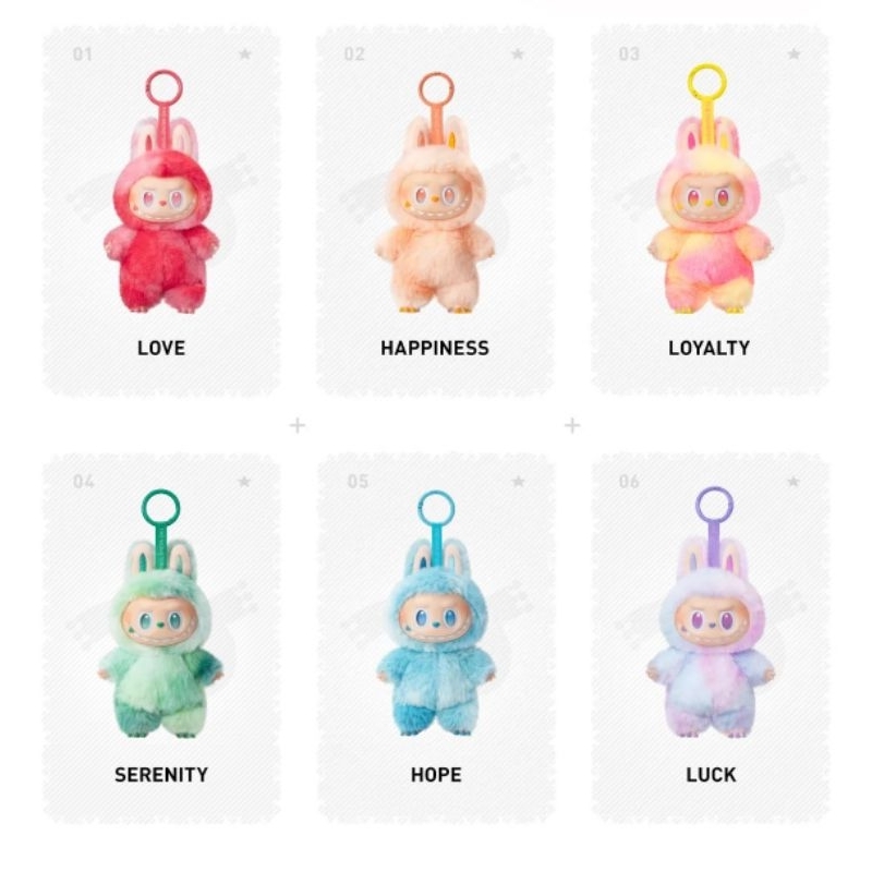 THE MONSTERS Big into Energy Series-Vinyl Plush Pendant Blind Box ของแท้ แบบกล่องเดี่ยว