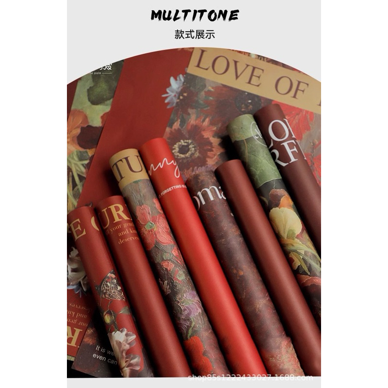 กระดาษห่อดอกไม้ ห่อช่อดอกไม้ ขนาด 50*35ซม แพ็ค 10แผ่น สินค้าพร้อมจัดส่งในไทยครับ - รูปที่ 5