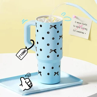 【ONDA】แก้วเก็บความเย็นมีมือจับ 700ml ความจุขนาดใหญ่ ลิตร เก็บน้ำแข็งได้ สแก้วเยติ เตนเลส 316