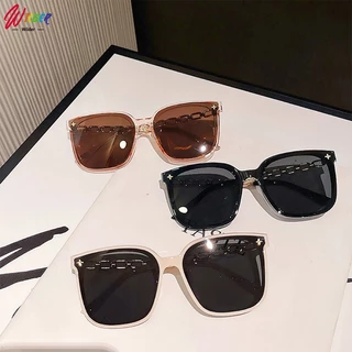 กรอบขนาดใหญ่แว่นตากันแดด UV400 ป้องกันรังสียูวี คุณภาพสูง ins ใช้ได้ทั้งหญิง-ชาย เหมาะกับการขับรถ ตกปลา