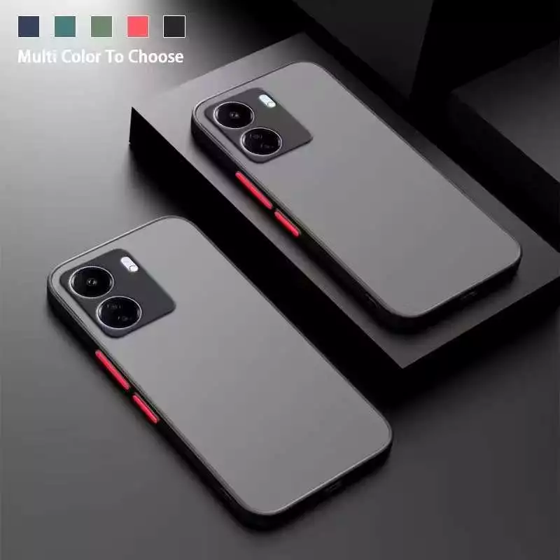 เคสขอบสีหลังแบบขุ่น ใช้สำหรับ Xiaomi Redmi 13C Poco C65 Redmi13 Redmi A5 เคสกันกระแทก ขอบสีหลังด้าน