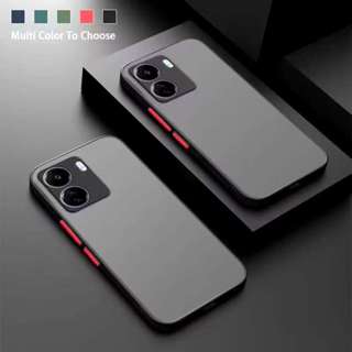 เคสขอบสีหลังแบบขุ่น ใช้สำหรับ Xiaomi Redmi 13C Poco C65 Redm…