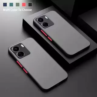 เคสขอบสีหลังแบบขุ่น ใช้สำหรับ Xiaomi Redmi 13C Poco C65 Redmi13 Redmi A5 เคสกันกระแทก ขอบสีหลังด้าน