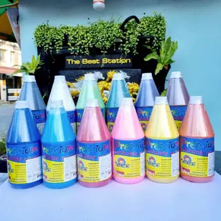 BestBuyStationery คิดอาร์ต สีพรีเมียมวอชเชเบิ้ล สีโปสเตอร์ ปลอดภัย ไม่มีสารอันตราย 1ลิตร/ขวด