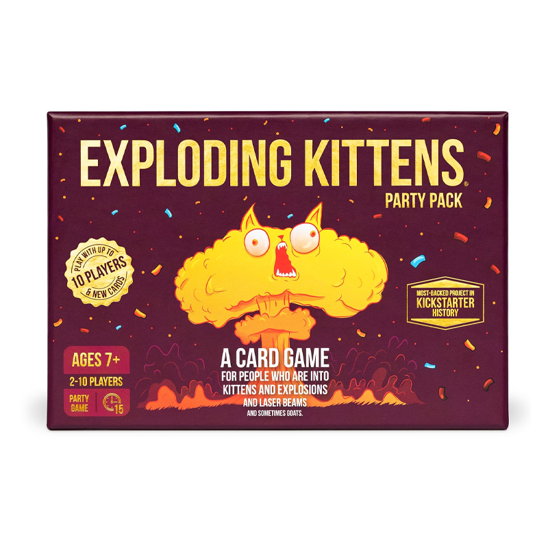 Exploding Kittens Party Pack Card Board Game (ภาษาอังกฤษ) - บอร์ดเกม เกมค้าเพชร