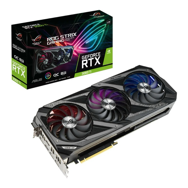 VGA ASUS ROG STRIX RTX3060Ti GAMING OC 8GB (การ์ดจอมือสอง)