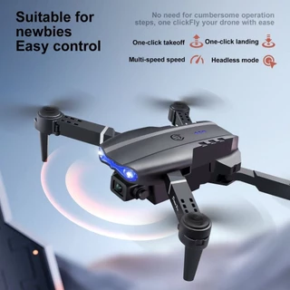 โดรน E88 Pro 4K กล้องคู่ โดรนบังคับ โดรนแบบพับได้ โดรนบังคับติดกล้อง โดรนถ่ายภาพ GPS รีโมทคอนโทรล