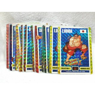 (R Col. 1) การ์ด Street Fighter II สตรีทไฟท์เตอร์ ขายแยกใบ