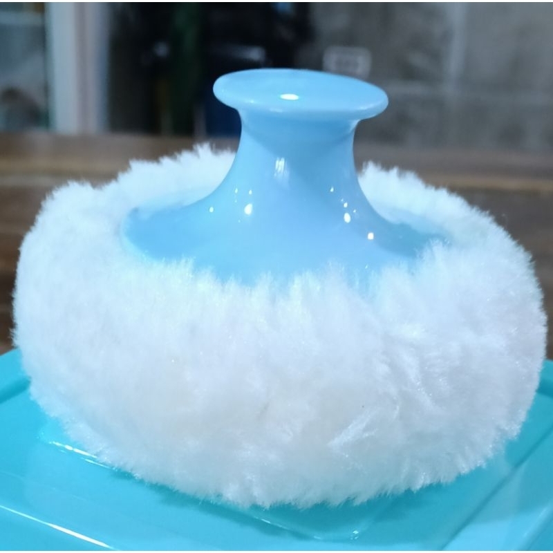 พู่จุ่มแป้งสำหรับเด็ก/พู่จุ่มแป้งสำหรับตัดผมชายพู่แป้งสีขาวนุ่มเก็บแป้งได้ดีขนอ่อนนุ่ม