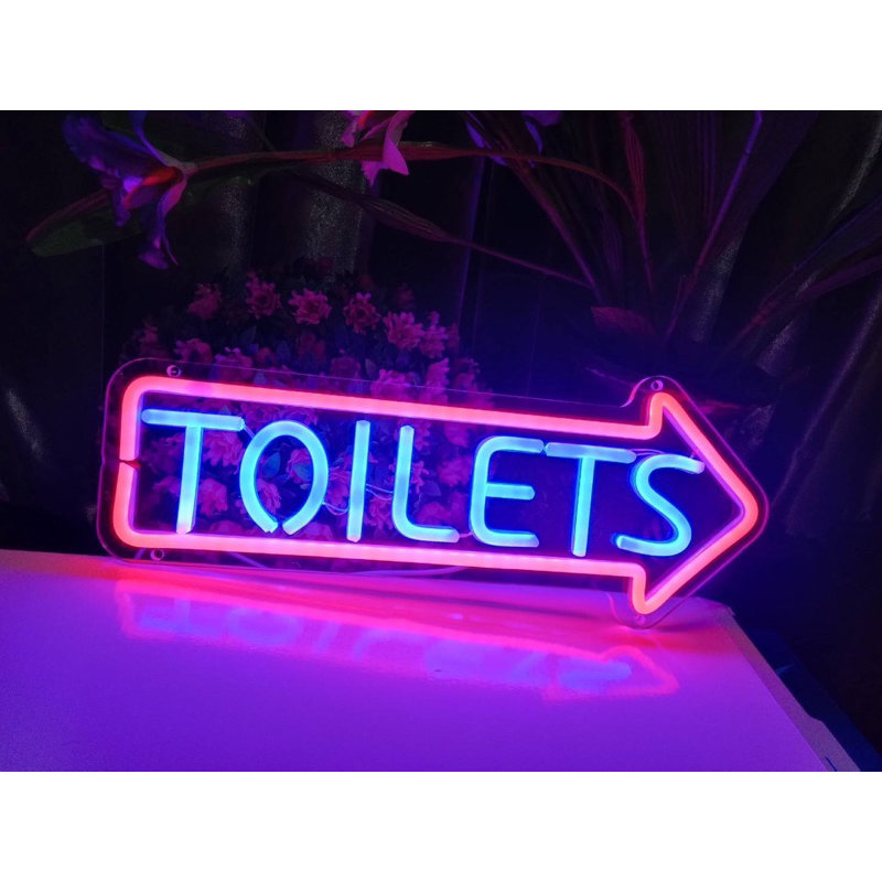 (5V-USB)ป้ายไฟ ป้ายไฟร้าน ป้ายไฟตัวอักษร ป้ายไฟวิ่ง ป้ายไฟled ป้ายไฟห้องน้ำ ป้ายไฟTOILET+ชีศร