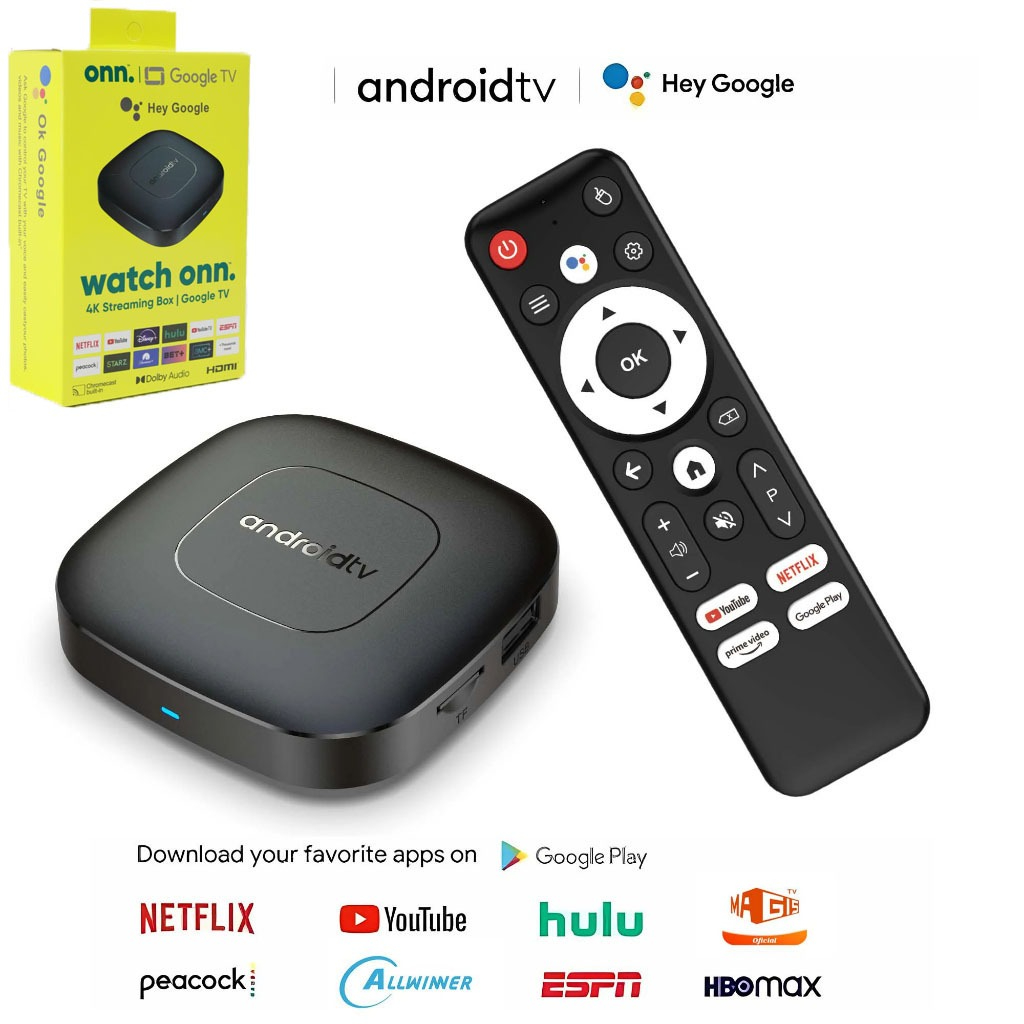 Android v14TV Box, Google TV Streaming Box 2GB+16GB (ไม่ใช่ onn)