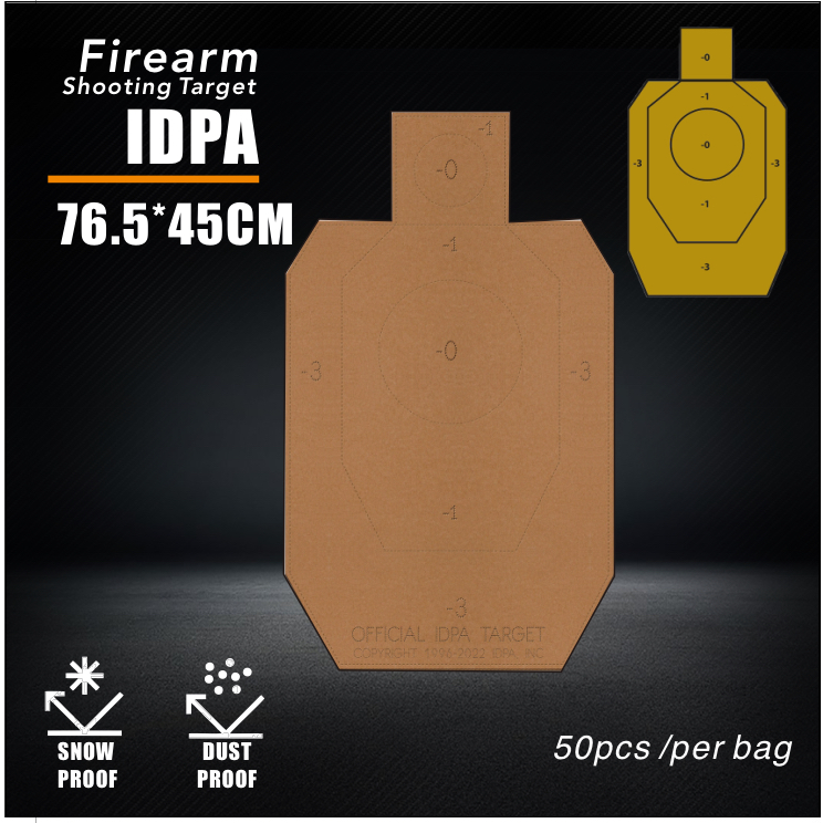 IDPA Training Firearm Shooting Target Cardboard 76.5*45CM
