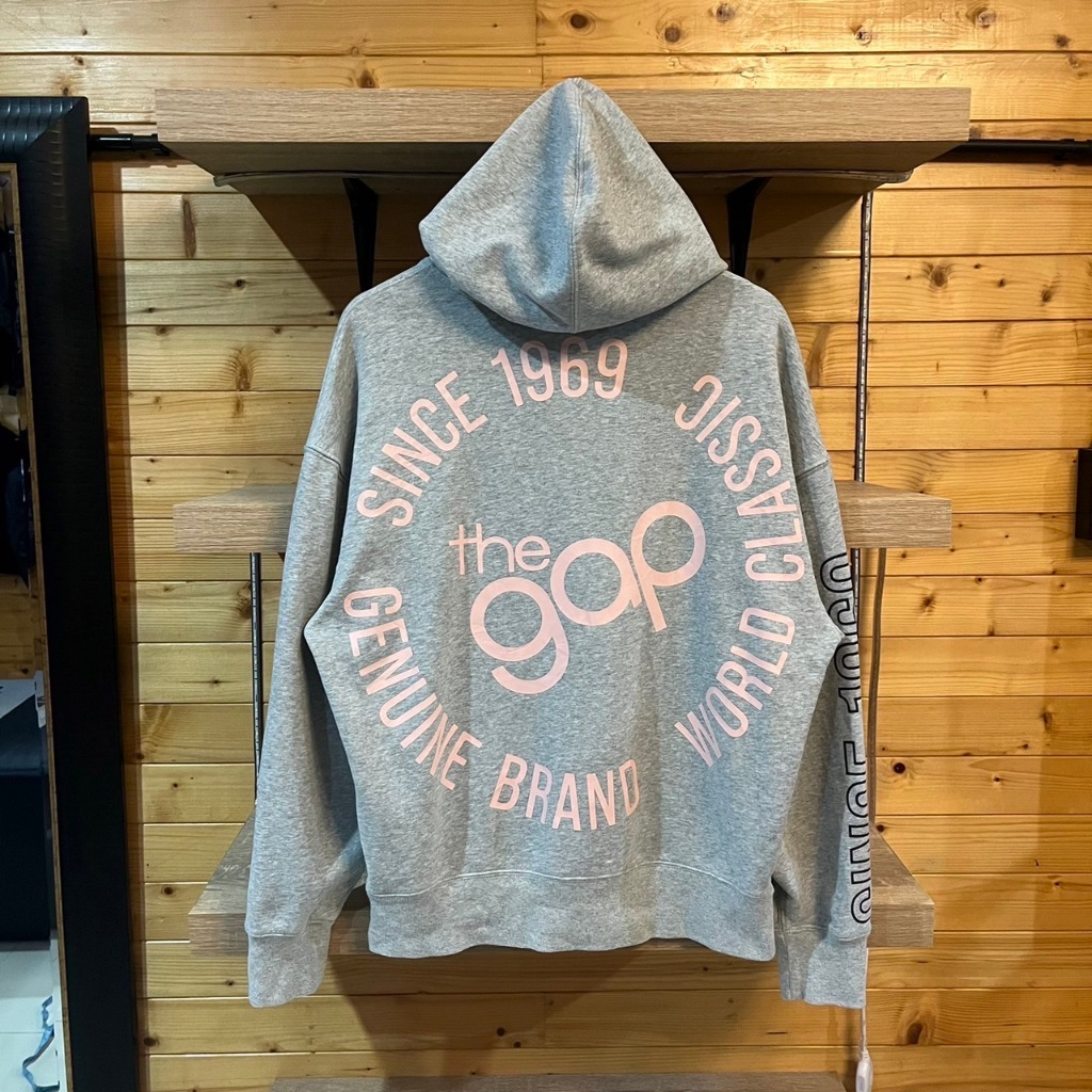 gap logo grey hoodie