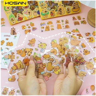 HOSWN 1pc สติ๊กเกอร์ลายการ์ตูน สติกเกอร์โปร่งใ ค์การ์ตูนน่ารักอิ นมูลค่าสูงตกแต่งบัญชีวัสดุสติกเกอร์