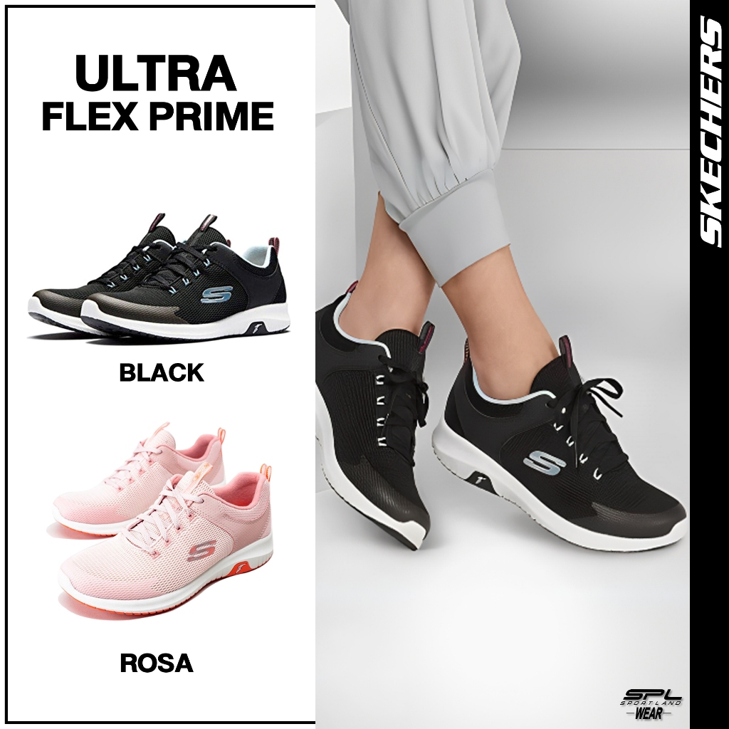 Skechers Collection สเก็ตเชอร์ส รองเท้าผ้าใบ สำหรับผู้หญิง W Ultra Flex Prime WS149398 BKLB / GYPK /
