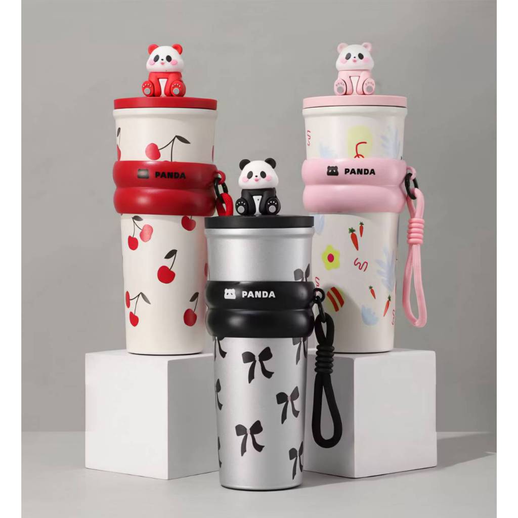 แก้วน้ำ Panda ลวดลายน่ารักมาก