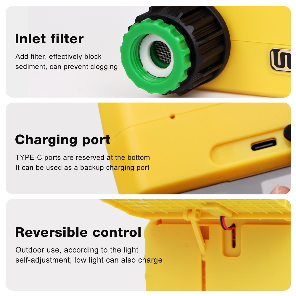 ระบบให้น้ำแบบน้ำหยดอัตโนมัติเครื่องตั้งเวลารดน้ำต้นไม้พลังงานแสงอาทิตย์ระบบอัตโนมัติ WiFi Tuya ระบบรดน้ำสปริงเกอร์สวน - รูปที่ 5