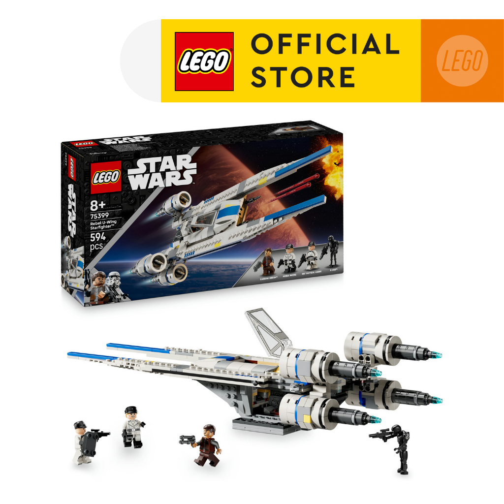 LEGO Star Wars 75399 Rebel U-Wing Starfighter (594pcs.), Building Blocks, Kids Toy