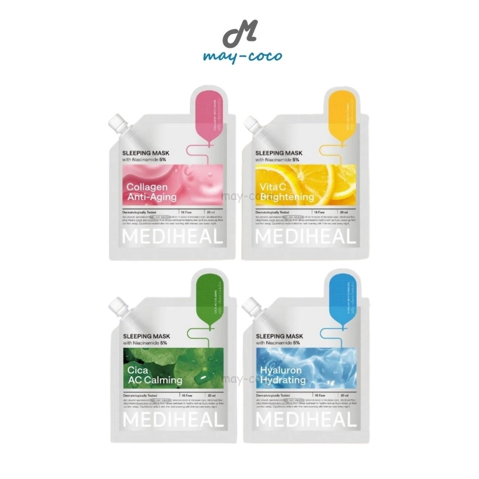 ถูก/แท้/มีไลฟ์ มาสก์ Mediheal Sleeping Mask สลีปปิ้งมากส์ มาสก์ผิว บำรุงผิวหน้า คุมมัน ลดสิว ผิวชุ่มชื้น ผิวใส ผิวเนียน