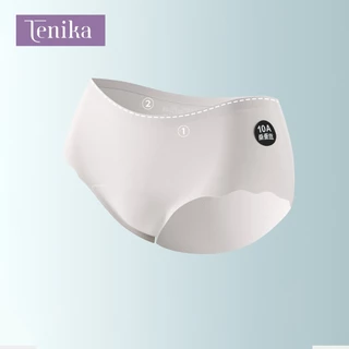 TENIKA กางเกงในผู้หญิง นไร้ขอบ กางเกงชั้นในสตรีเอวต่ำ Ice Silk soft-fit ไม่ม้วนงอ ระบายอากาศได้ดีเยี่ยม KNI-092