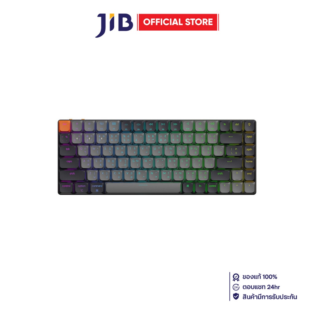 WIRELESS KEYBOARD (คีย์บอร์ดไร้สาย) KEYCHRON K3X RGB EN/TH - BLACK (K3X-H-TH)