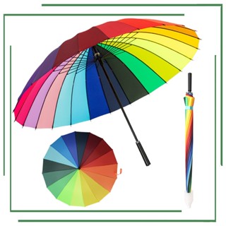 ร่ม ร่มกันฝน แดด แฟชั่น เนื้อโปร่งแสง ขนาดใหญ่สีรุ้ง สีสันสด…