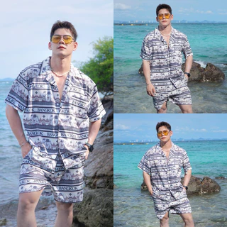 AMTAR CHANG Bangkok ชุดช้างบางกอก ลายช้างสุดเก๋ ไม่ซ้ำใคร ชุดเซ็ทเสื้อ กางเกงขาสั้น ขายาว