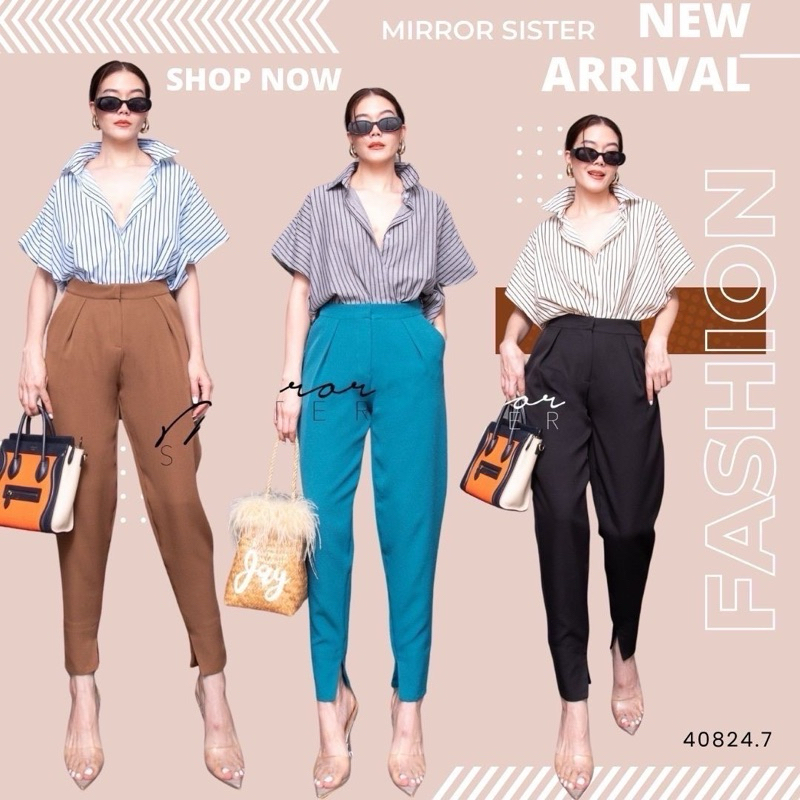 mirrorsister 40824.7 กางเกงทรงฮาเร็ม