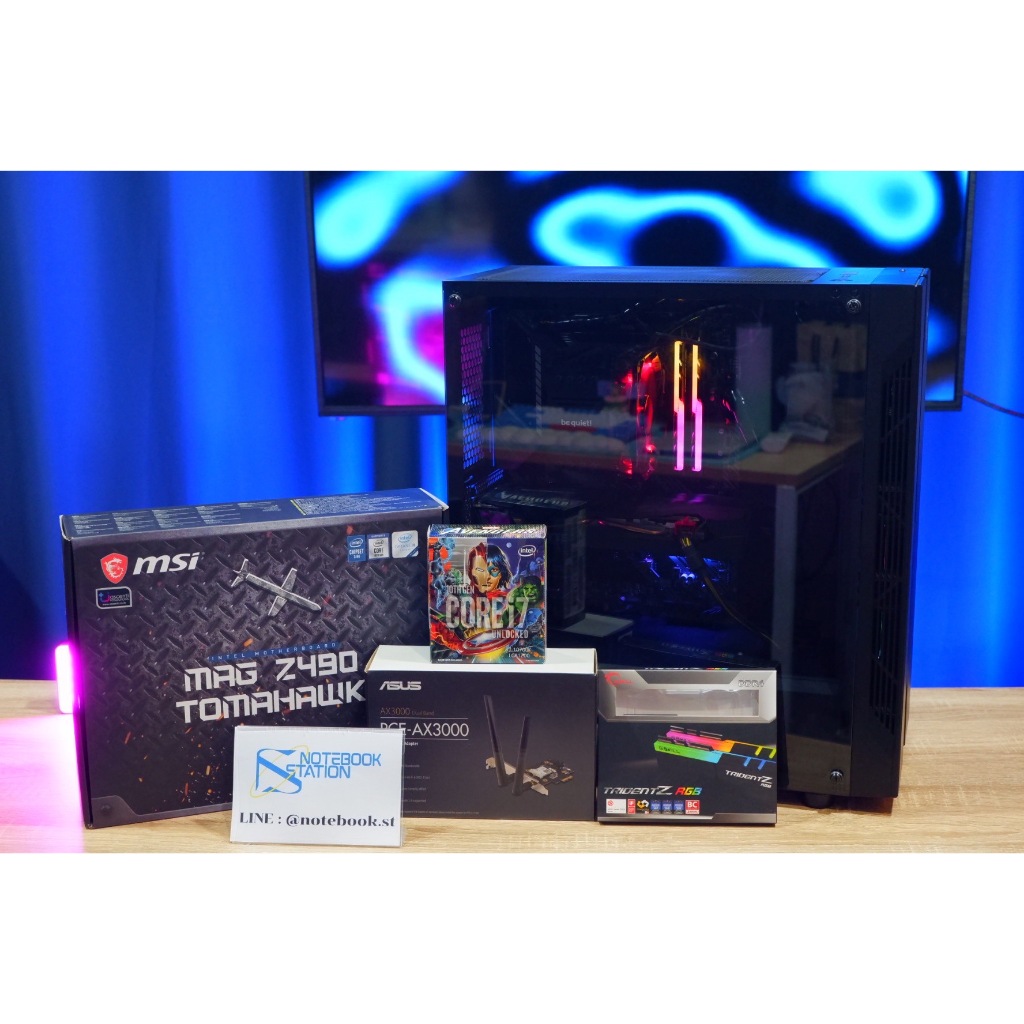 PCประกอบ(มือสอง) INTEL CORE i7-10700KA 3.8GHz 8C/16T / Z490 / RTX 2060(8GB)/RAM 32GB DDR5 3600MHz /S